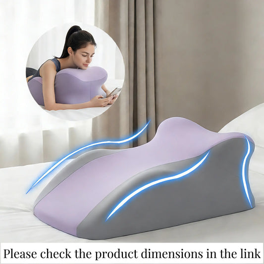 Ergonomic Memory Foam Pillow, Versatile Used,For Neck, Back and Leg Support, Suitable for Face-Down Reading Pillow, Soft and Comfortable Fabric, Multi-Purpose, Removable, Sleepingpillow Home, Sofa，Living Room, Bed Gift