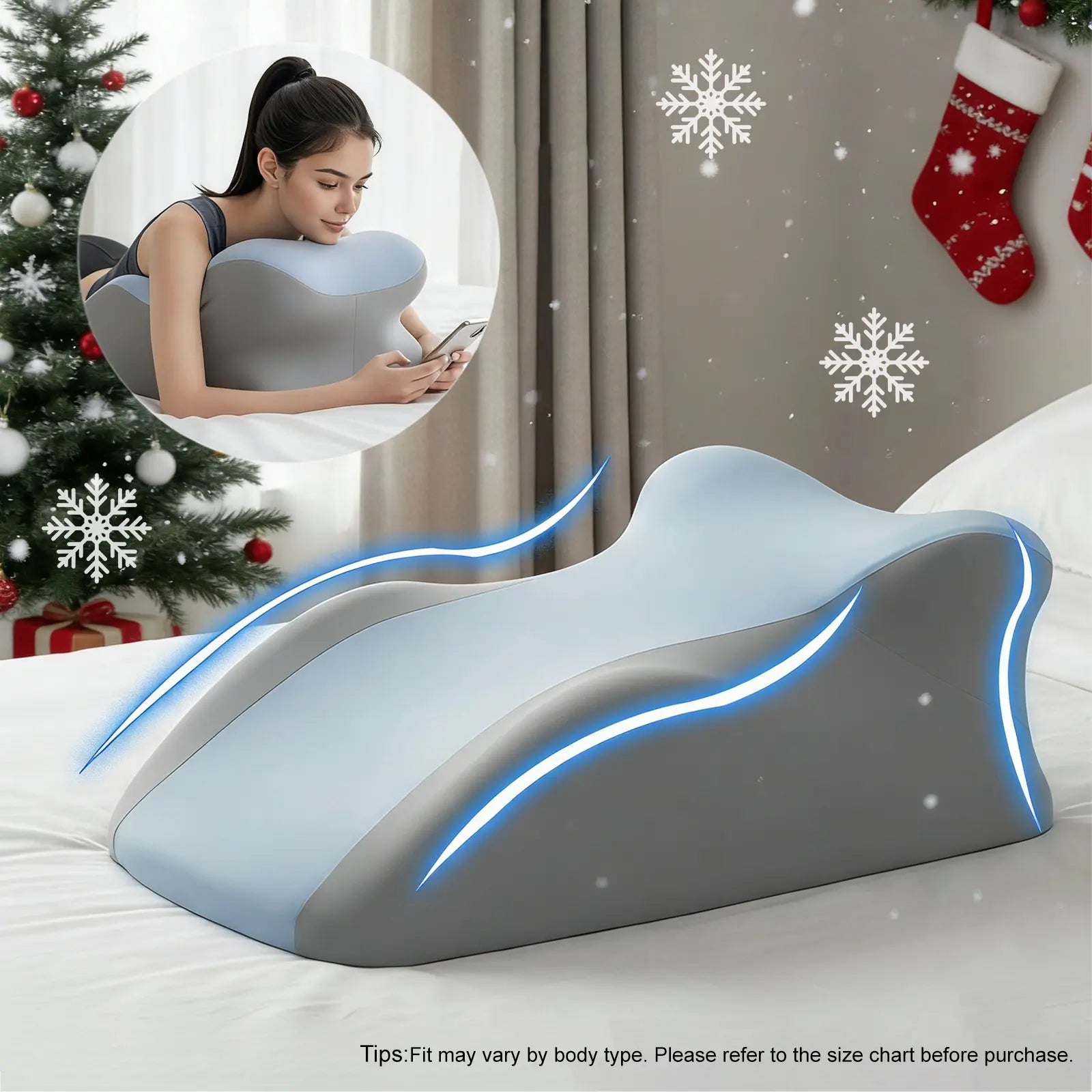 Ergonomic Memory Foam Pillow, Versatile Used,For Neck, Back and Leg Support, Suitable for Face-Down Reading Pillow, Soft and Comfortable Fabric, Multi-Purpose, Removable, Sleepingpillow Home, Sofa，Living Room, Bed Gift